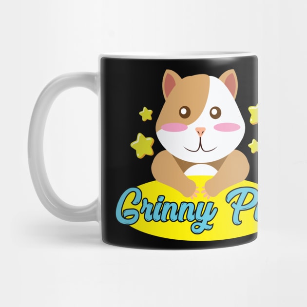 Grinny Pig Gift for Guinea Pig Lovers Cute Guinea Pig by Riffize